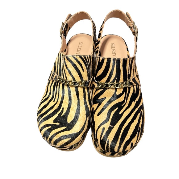 Anthropologie Silent D Georgia Slingback Heeled Black Clogs, Size 39 - Picture 2 of 10